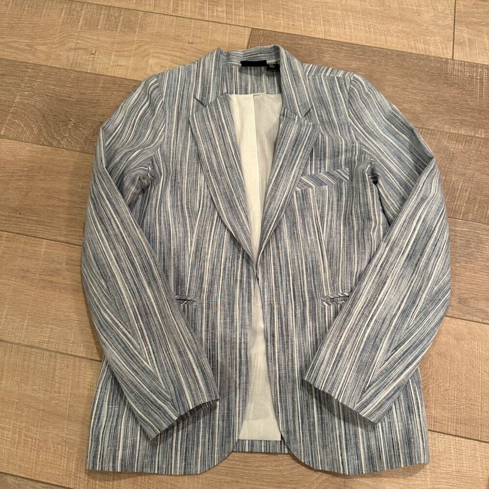 CYNTHIA ROWLEY WOMENS SIZE 10 JACKET BLAZER COAT BLUE
